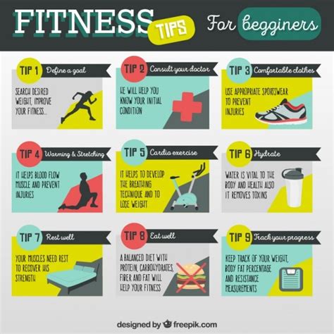 Premium Vector | Fitness tips for begginers