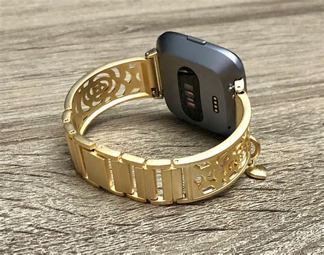 Gold Fitbit Versa 2 Watch Band Women Fitbit Versa Lite Band | Etsy