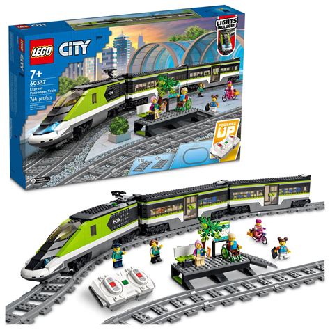 LEGO City Express Passenger Train 60337 Building Toy Set with Powered Up Technology for Boys ...