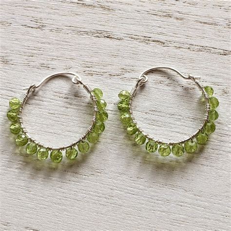 Peridot Earrings - Etsy