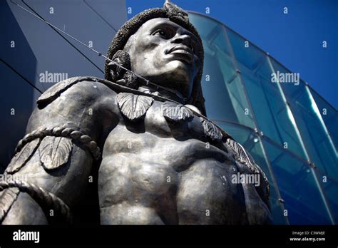 Shaka Zulu statue, Camden Lock, London, England, UK Stock Photo - Alamy