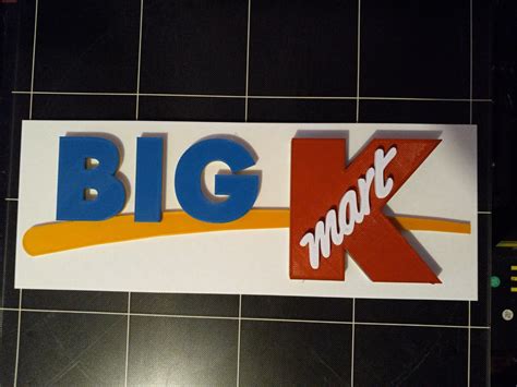 15" Vintage 3D Big K Kmart Sign, 3D printed. 3D reproduction logo 15"×6 ...