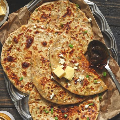 Paneer Paratha Recipe (Spring Onion Paratha) - Fun FOOD Frolic