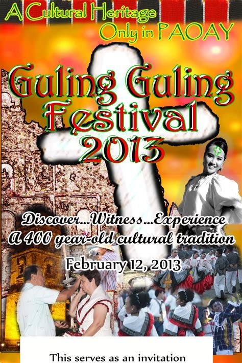 Byahero: Guling-Guling Festival 2013 Schedule of Activities