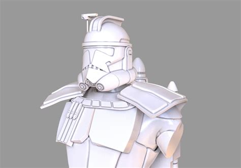 ArtStation - Clone Trooper Captain Rex Bust | Resources