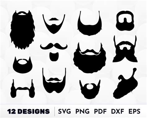 Men Face SVG, Beard Man vector, Beard Face Clipart, Man face silhouette, Hairstyle men clipart ...