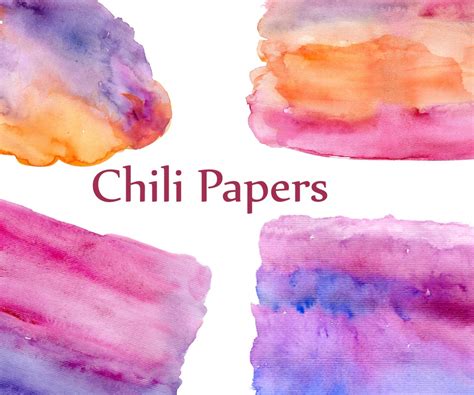 Watercolor Strokes Clipart: watercolor Washes | Etsy