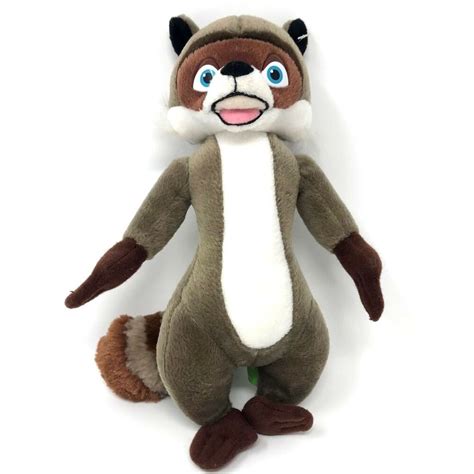 DREAMWORKS Over The Hedge brown plush RJ RACCOON 10 inches Stuffed Animal #DreamworksAnimation ...