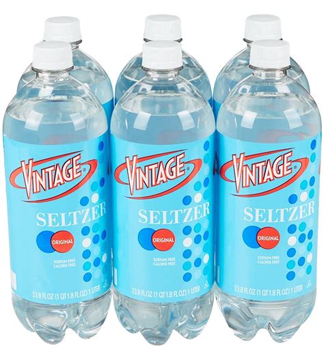 Amazon.com : Vintage Seltzer Water, 33.8 fl oz Bottle (6-Pack) : Grocery & Gourmet Food