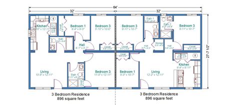 3 bedroom duplex house plans ~ Medem.co