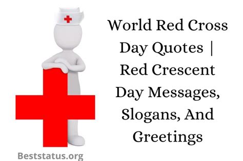 World Red Cross Day Quotes | Red Crescent Day Messages, Slogans