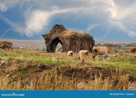 The Ruins of Ani, Medieval Armenian Capital City, in Turkey Stock Photo - Image of eastern ...