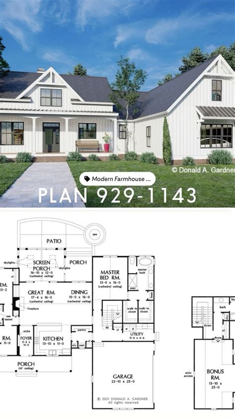 New Modern Farmhouse Plans | Farmhouse Style House Plans | Modern ...