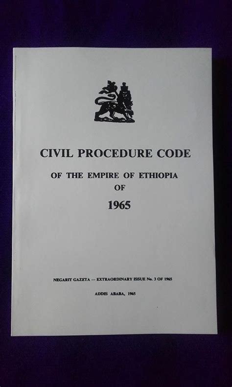 Ethiopian Criminal Procedure Code English Pdf - Image to u