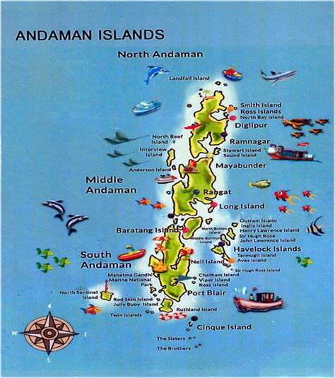 Andaman And Nicobar Islands On World Map