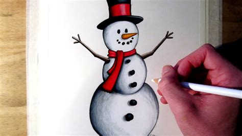 How to Draw a Snowman - YouTube