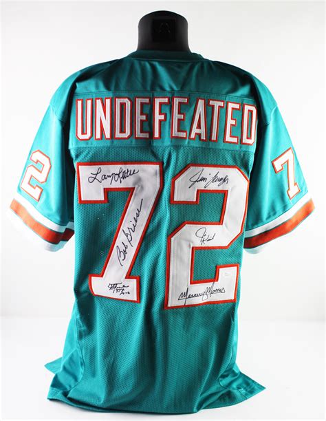 Lot Detail - 1972 Dolphins Multi-Signed "Undefeated" Jersey (JSA)