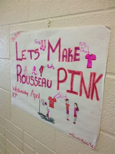 DAY OF PINK at Rousseau « Fawcett's Class