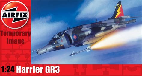 Airfix A18003 Hawker Siddeley Harrier GR3 1:24 Scale Series 18 Plastic Model Kit: Amazon.co.uk ...