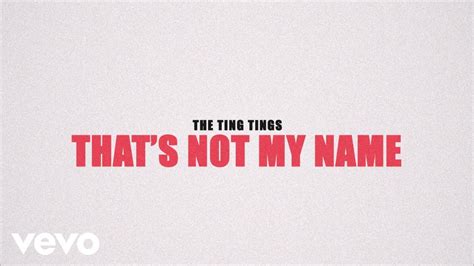 The Ting Tings - That's Not My Name (Official Lyric Video) - YouTube Music