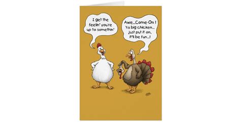 Funny Thanksgiving Cards: Big Chicken Card | Zazzle