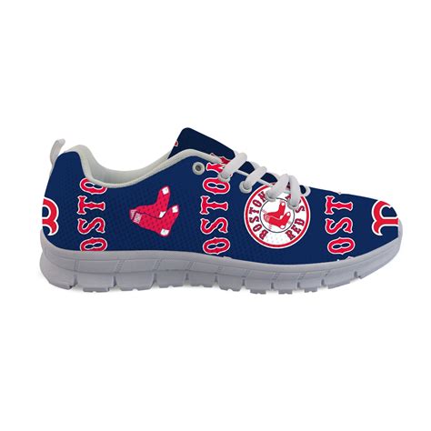 Boston Red Sox Custom 3D Print Running Sneakers MLB Baseball Fans Flats ...