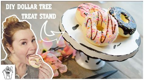 DIY DOLLAR TREE CAKE OR TREAT STAND | FARMHOUSE CAKE STAND | DIY ENAMEL CAKE STAND - YouTube