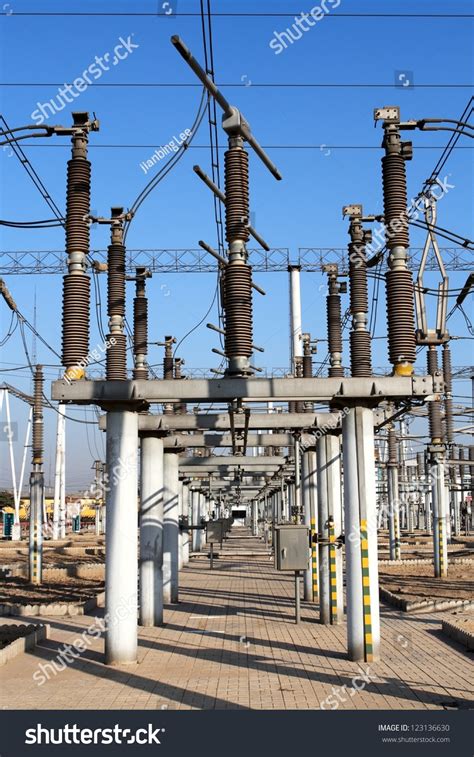 This Is A Group Of 22kv Substation Equipment. Stock Photo 123136630 ...