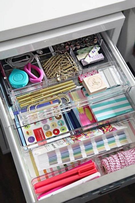 Dollar Tree Desk Organization Hacks for Disorganized Colleagues & Students | Office drawer ...