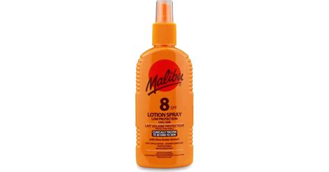 Malibu Sun Lotion Spray SPF8 200ml • Se PriceRunner