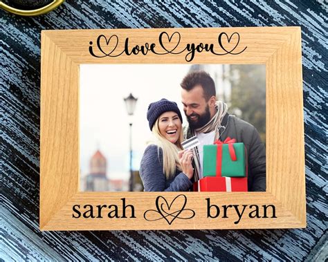 Personalized Picture Frame for Boyfriend, Valentines Day Gift for Him, Gift for Couples ...