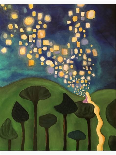 "Tangled Floating Lanterns" Poster for Sale by LolaP | Redbubble