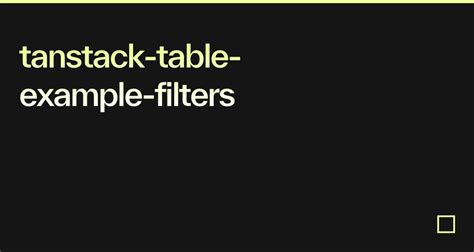 @tanstack/react-table examples - CodeSandbox