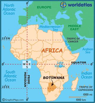 Botswana Map / Geography of Botswana / Map of Botswana - Worldatlas.com