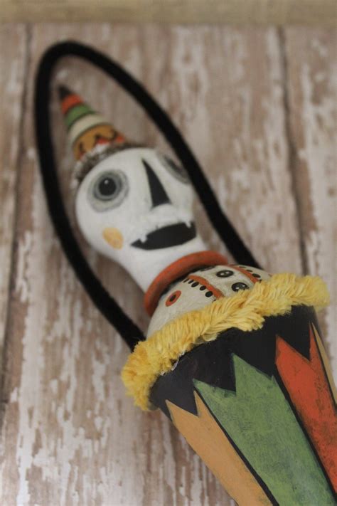 SKELLY HALLOWEEN Decoration/skeleton Folk Art Collectible/halloween Ornament - Etsy