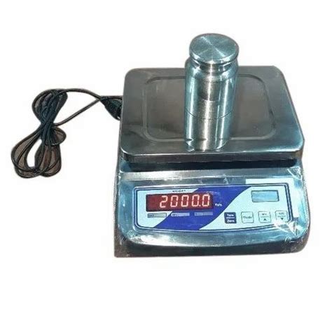 Stainless Steel Digital Table Top Weighing Scale, Capacity: Upto 30 Kg ...