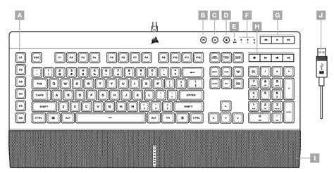 CORSAIR CH-9226715-NA K55 RGB PRO XT Gaming Keyboard User Manual