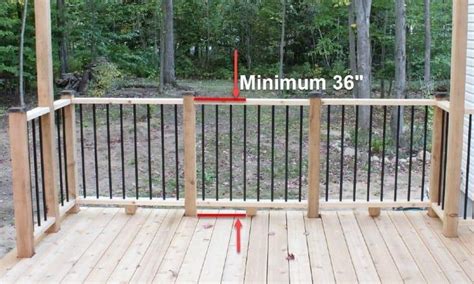 Standard Deck Railing Height: Code Requirements and Guidelines | Deck ...