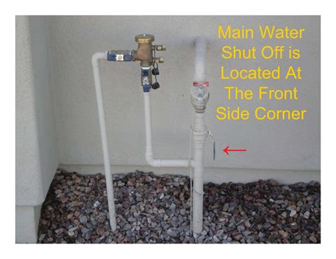 Main Water Shut Off Valve