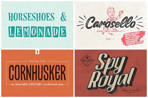 35 of the Best 1950s Fonts that Capture the Roaring Decade - HipFonts | 1950s font, Lettering ...