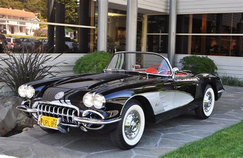 1958 Chevrolet Corvette Black/Silver_4264V