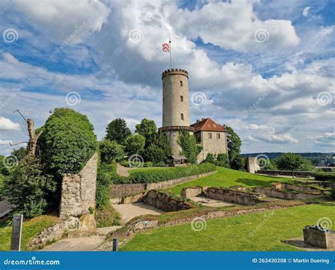 Sparrenburg Bielefeld in Sunny Weather and Beautiful Skies Editorial ...