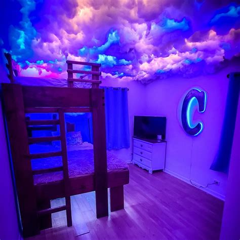 Cloud Ceiling Lighting DIY Kit Lightning Thunder Rain - Etsy