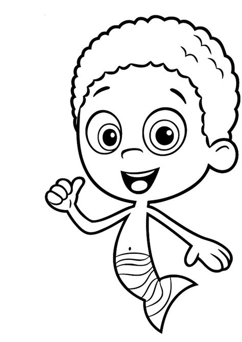 Goby From Bubble Guppies Coloring Page - Free Printable Coloring Pages for Kids