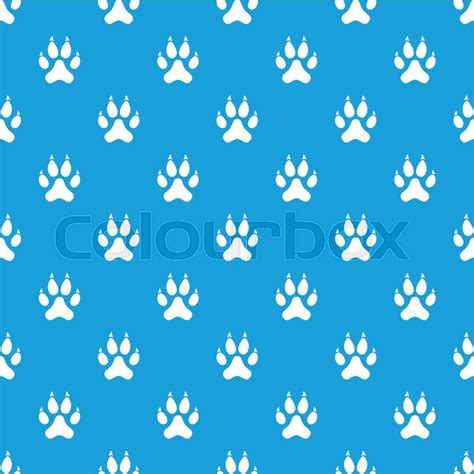 Cat paw pattern repeat seamless in ... | Stock vector | Colourbox