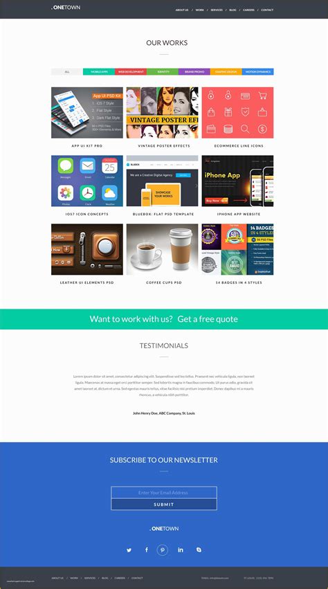 Free Responsive Portfolio Website Templates Of Free Responsive Website Psd Templates ...