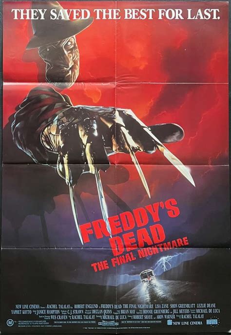 All About Movies - Freddy's Dead The Final Nightmare Poster Original One Sheet 1991 Robert Englund