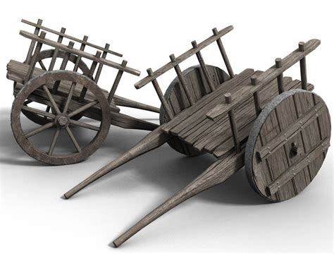 Medieval Wooden Cart