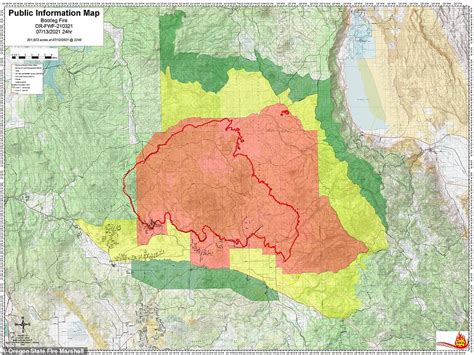 Oregon Wildfires Map Burning Now