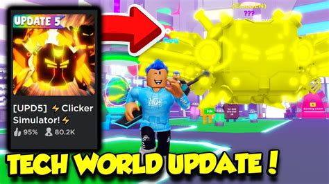 The TECH WORLD Update IS HERE In Clicker Simulator AND IT'S INSANE ...